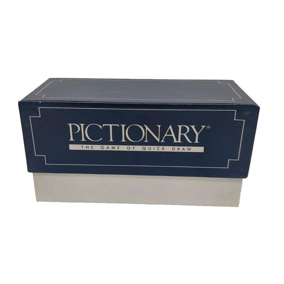 Vintage 1985 Pictionary 1st Edition Replacement Cards 1 Box Game Parts Pieces - Picture 1 of 11